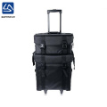 wholesale multiple professional 2 compartments make up trolley case